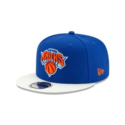 Sapca New Era New York Knicks NBA Visor Flare 9FIFTY Snapback - Albastri